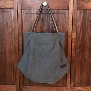 Gray Canvas Purse